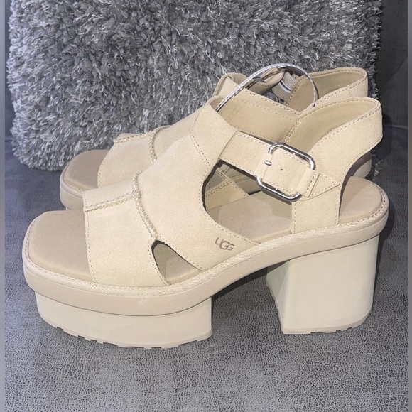 UGG PLATFORM SANDALS W NEW HEIGHTS PLATFORM T-STRAP